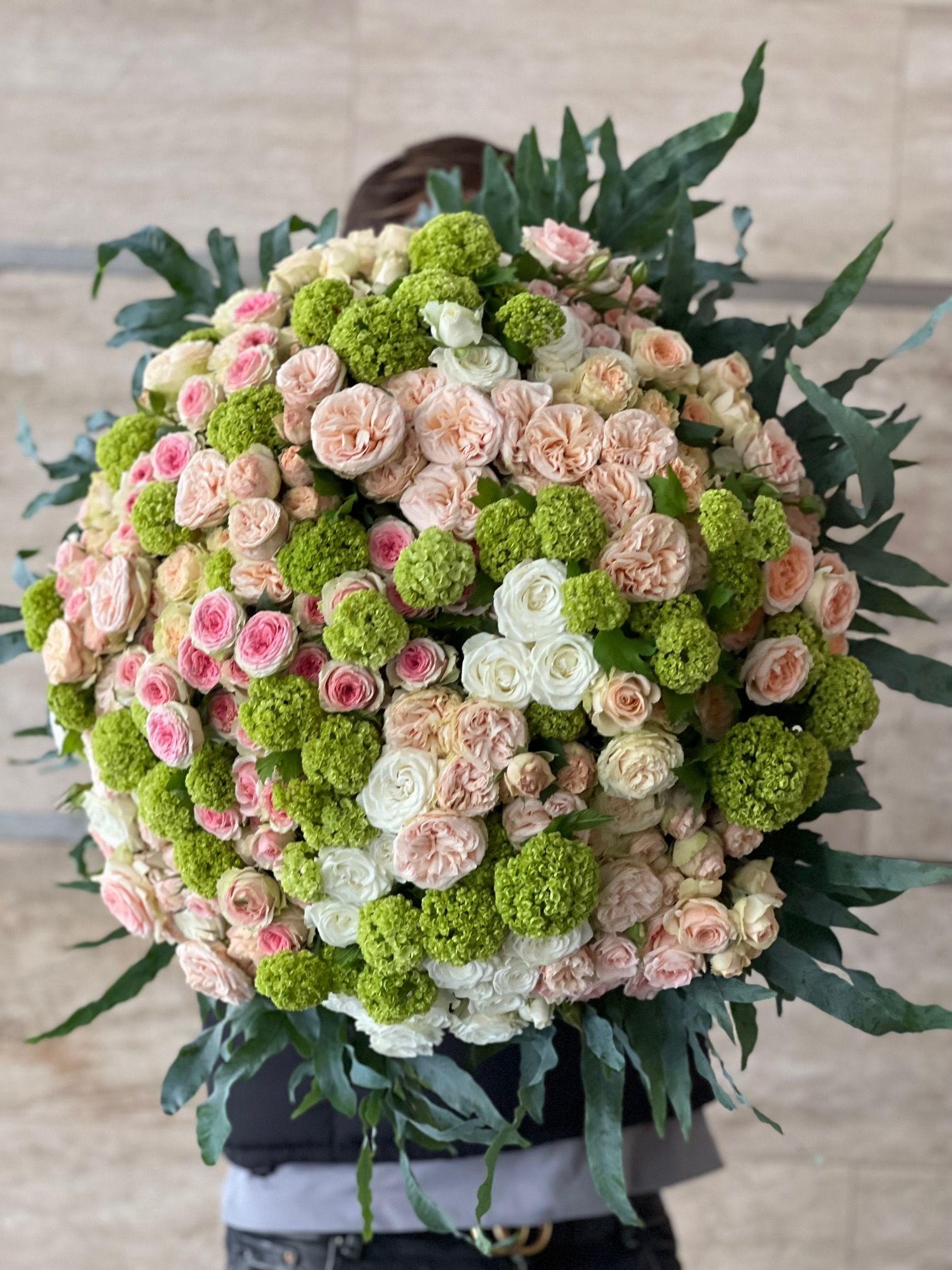 Rózsa felhő csokor